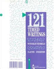 Read 121 Timed Writings With Selected Drills Ta Typing Keyboarding Series 