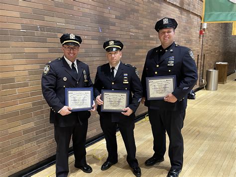 Sgt. Haley along with Officers Scala and Pallotto were lau