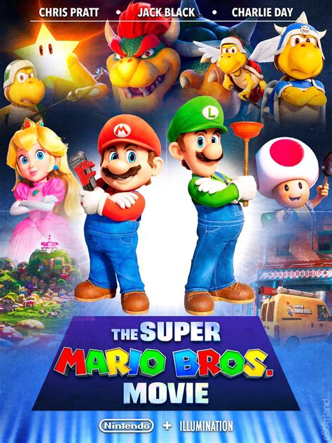 The Super Mario Bros. Movie is a 2023 American animated adventure comedy film based on Nintendo's Mario video game franchise. Produced by Universal Pictures, Illumination, and Nintendo, and distributed by Universal, it was directed by Aaron Horvath and Michael Jelenic and written by Matthew Fogel. The ensemble voice cast includes Chris Pratt, Anya Taylor-Joy, Charlie Day, Jack Black, Keegan ...