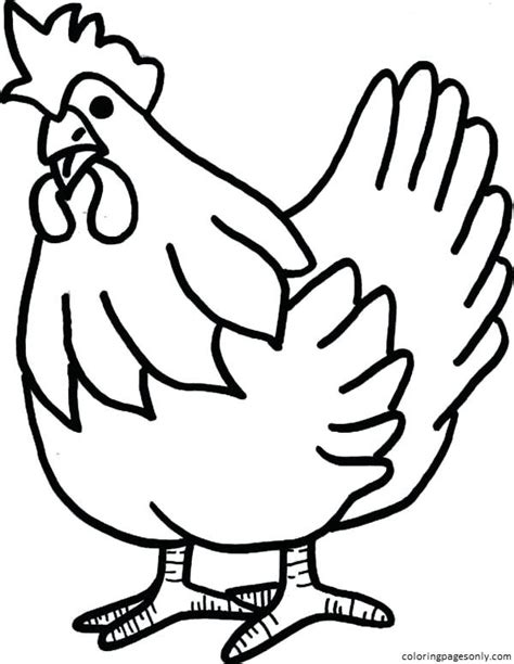125 Free Printable Chicken Coloring Pages Chicken Pictures To Color - Chicken Pictures To Color
