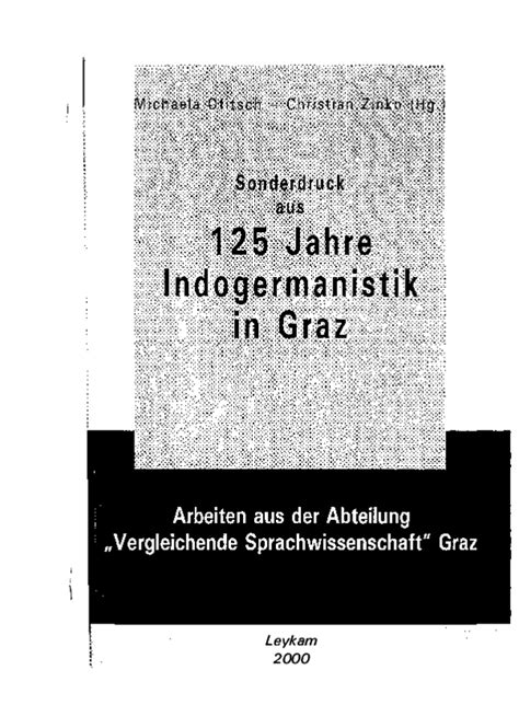 125 jahre indogermanistik in graz (1873 1998). - Manuale di installazione di notifier 1024.