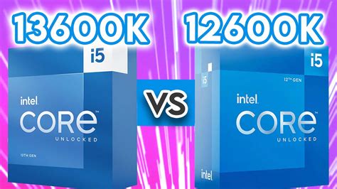 12600k vs 13600k. .  ...
