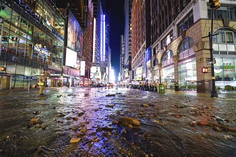 127-year-old water main gives way under NYC’s Times Square, flooding streets, subways