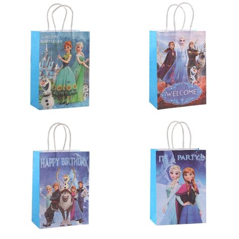 12PC Frozen Elsa Loot Bag Box Birthday Party Lolly Bag Favour