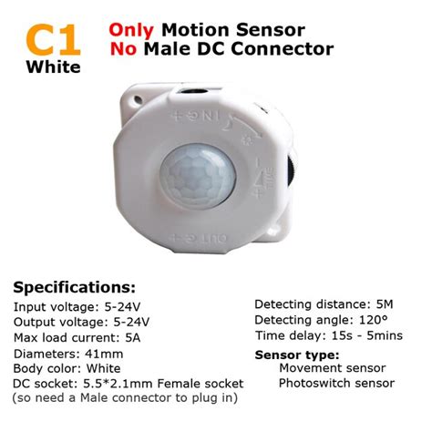 12V PIR Sensor 24V 5V DC12V Motion Sensor Movement Detector Automatic