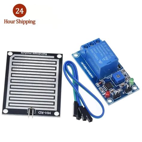 12V Rain Sensor Relay Module Raindrops Controller Module For Arduino