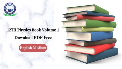 12th Physics Book Volume 1 English Medium Pdf Download
