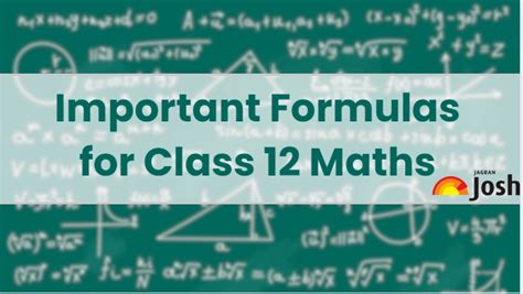 12th standard maths formulas pdf.  Perfect for CBSE board exam prep.  Get the f...