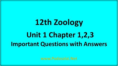 Read 12Th Zoology Question And Answer 