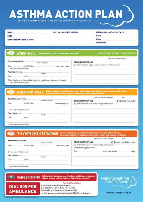 13+ Asthma Action Plan Templates - PDF