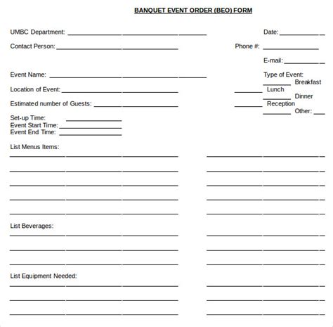 13+ Event Order Templates MS Excel, MS Word Free & Premium Templates