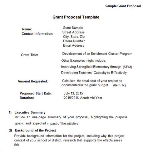 13+ Grant Writing Templates Sample, Example Format Download