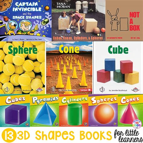 13 3d Shape Books For Little Learners Pocket Books About Shapes For Kindergarten - Books About Shapes For Kindergarten
