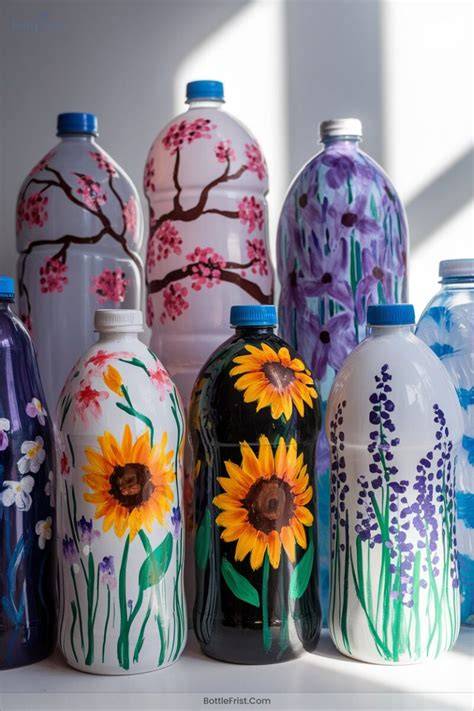 13 Artistic Plastic Bottle Painting Crafts To … - raincitystudios.com