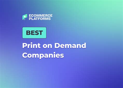 13 Best Print On Demand Companies and How to Choose One 