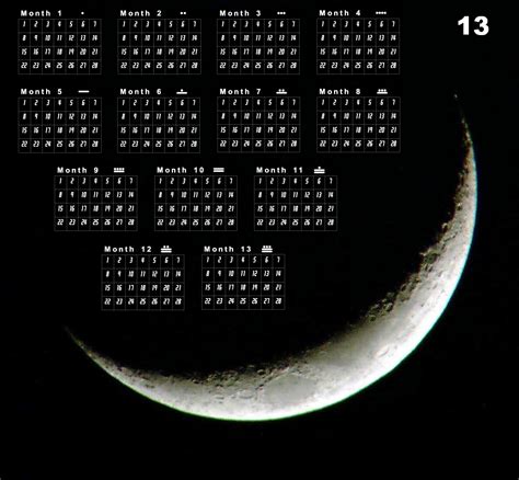 13 Month Moon Calendar