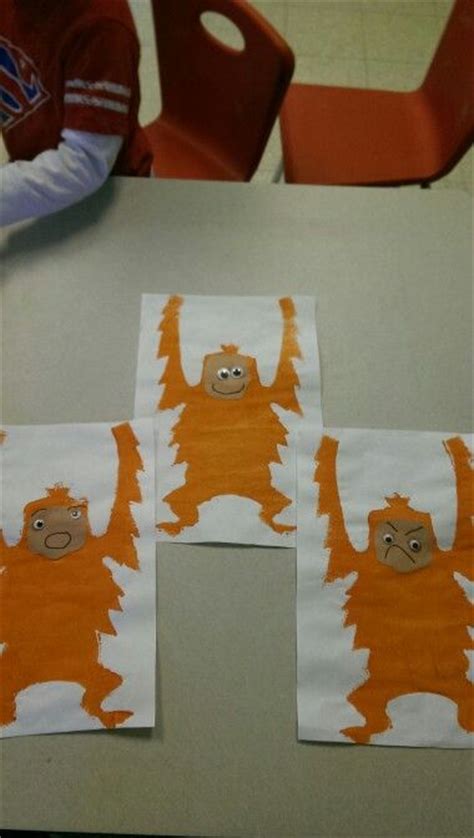 13 Orangutan craft ideas orangutan, jungle crafts, crafts