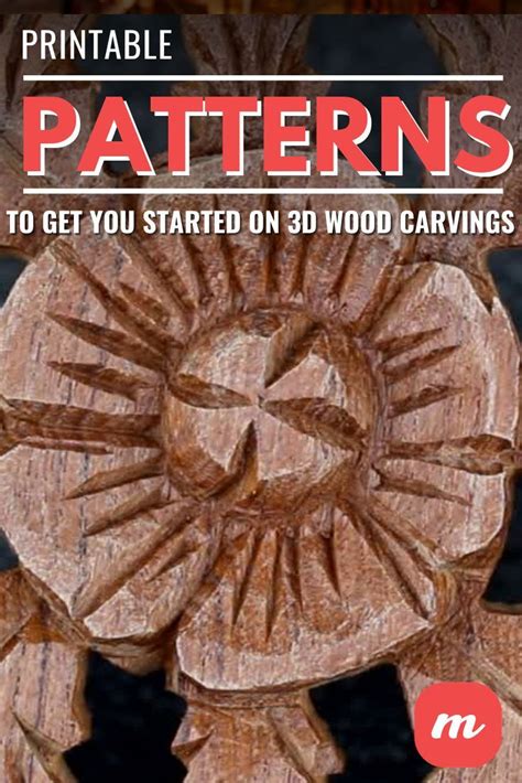 13 Printable Patterns to Get You Started on 3D Wood Carvings Dremel