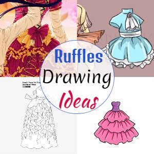 13 Ruffles Drawing Ideas How To Draw Ruffle DIYnCrafty