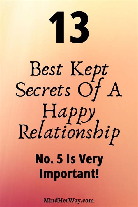 13 Secrets To A Happy Relationship - Mind Her Way