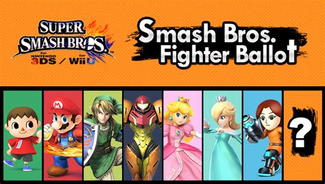 13 characters who need your vote in the Smash Bros.