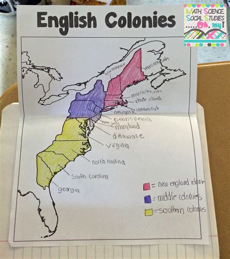 13 Colonies Interactive Notebook
