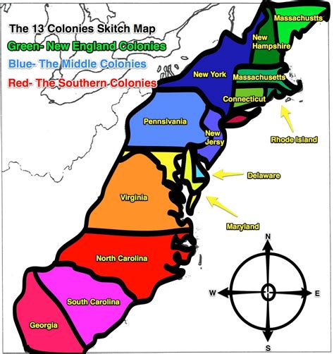13 colonies map labeled. Free 13 Colonies Map Worksheet and Lesson Free 13 colonies map worksheet and lesson (New England, Middle, and Southern). Perfect resource for 5th, 6th, 7th, and 8th grades 