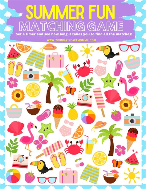 13 Fun Printable Matching Games For Kids Little Matching Kindergarten - Matching Kindergarten