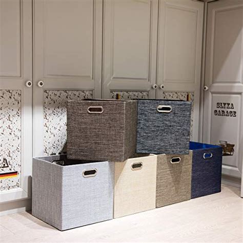 Fboxac Cube Storage Bins 13×13 Polyester Foldable Box with Handles, Collapsible Organization Basket Set of 4 Large Capacity Drawer for Closet Shelf Cabinet Bookcase Bedroom, White Gold. 4.6 out of 5 stars 264. 100+ viewed in past week. $39.99 $ 39. 99 ($10.00/Count) 5% coupon applied at checkout Save 5% with coupon. FREE delivery …
