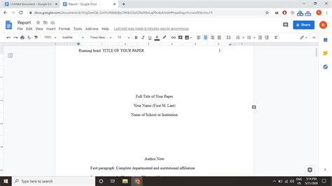 13 tips on how to make an APA format of your essay/paper in Google Docs