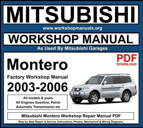 Read Online 13 54Mb Mitsubishi Montero Full Service Repair Manuals 