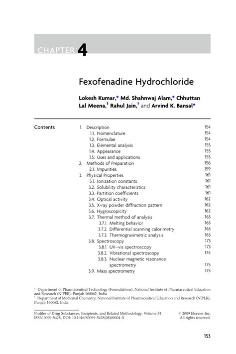 Read Online 13 Chapter Iii Fexofenadine Odt Method Development And 