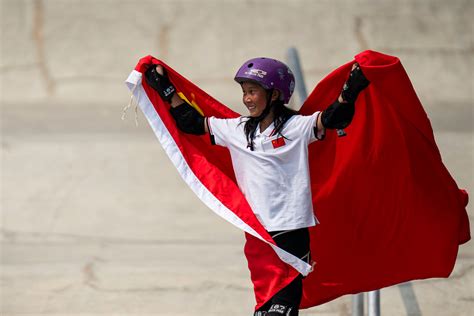 13-year-old Chinese skateboarder wins gold at the Asian Games and now eyes the Paris Olympics