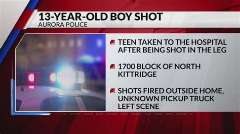 13-year-old shot inside Aurora home, suspect wanted