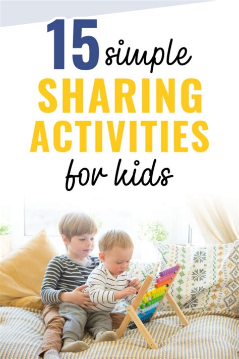 130 Fun Sharing Activities For Kids Tired Mom Sharing Activities For Kindergarten - Sharing Activities For Kindergarten