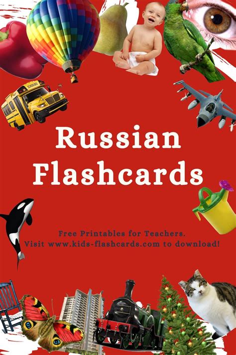 1300+ FREE Russian Flashcards PDF Picture Vocabulary