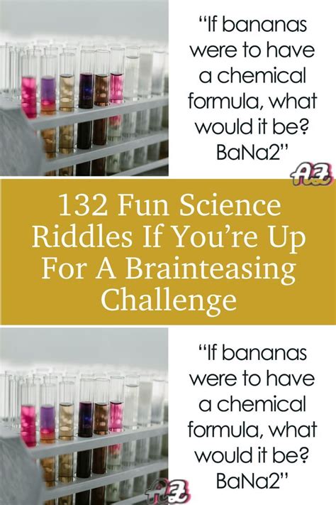 132 Fun Science Riddles If You X27 Re Science Brain Teasers Worksheets - Science Brain Teasers Worksheets