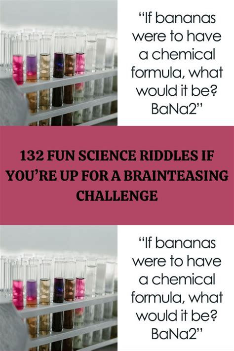 132 Fun Science Riddles If Youu0027re Up For Printable Science Brain Teasers - Printable Science Brain Teasers