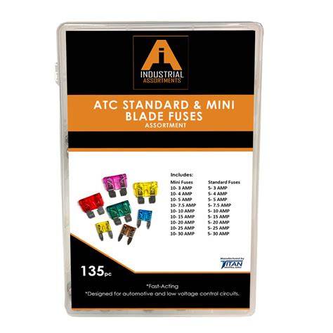 135 Piece ATC Standard & Mini Blade Fuses - raincitystudios.com