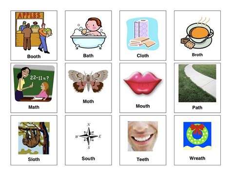 135 Voiced Th Words Speech Therapy Free Word List Of Th Words - List Of Th Words