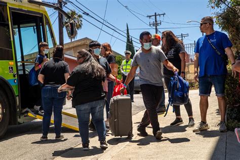 13th bus carrying migrants from Texas arrives in Los Angeles 