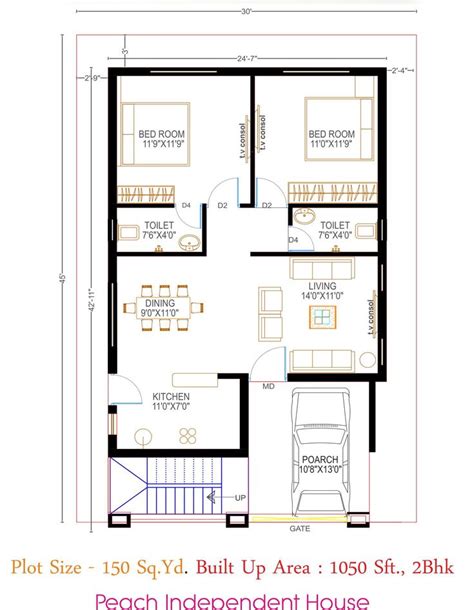 10 25x50 House Plan Ideas Plans 2bhk 20x40. . 