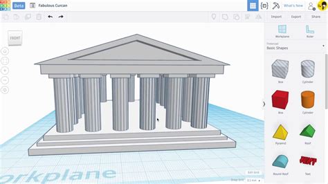 14) Make the Parthenon 2016v with Tinkercad 3D modeling How to make
