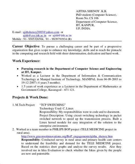 14+ Computer Science Resume Templates PDF, DOC