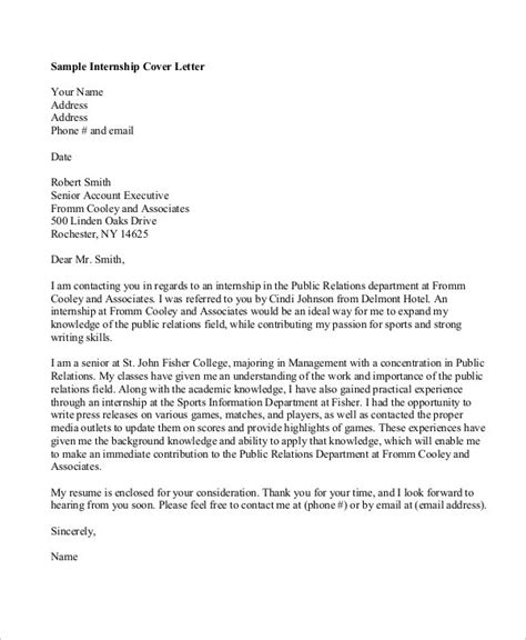 14+ Job Application Letter for Internship Free Sample, Example Format