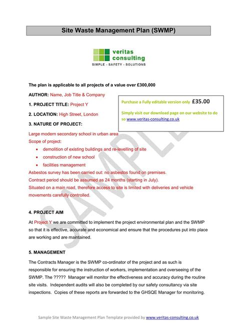 14+ Waste Management Plan Examples PDF Examples