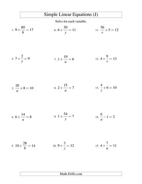 14 2 Step Equations 7th Grade Math Worksheets 7th Grade Multi Step Equations - 7th Grade Multi Step Equations