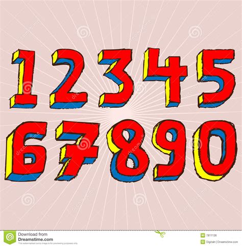 14 3D Number Fonts Images Cool Number Fonts 3D, 3D Numbers and 3D