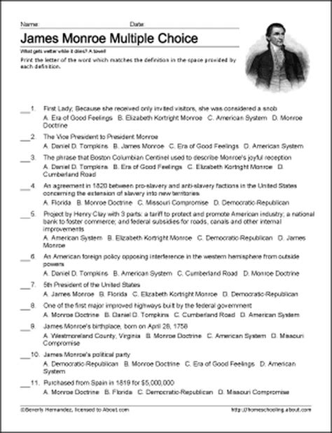 14 Best Images of The Monroe Document Worksheet Monroe Doctrine