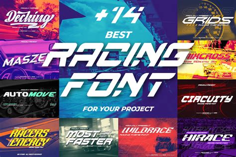 14 Best Racing Fonts to Create Stunning Design Din Studio